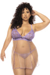 Mapale 7540X Verona Babydoll Plus Color Lilac-Nude