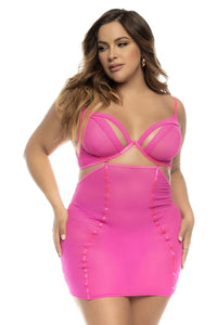 Mapale 7542X Arcadia 2 in 1 Babydoll Plus Color Hot Pink