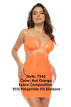 MAPALE 7542 Arcadia 2 en 1 babydoll color naranja caliente