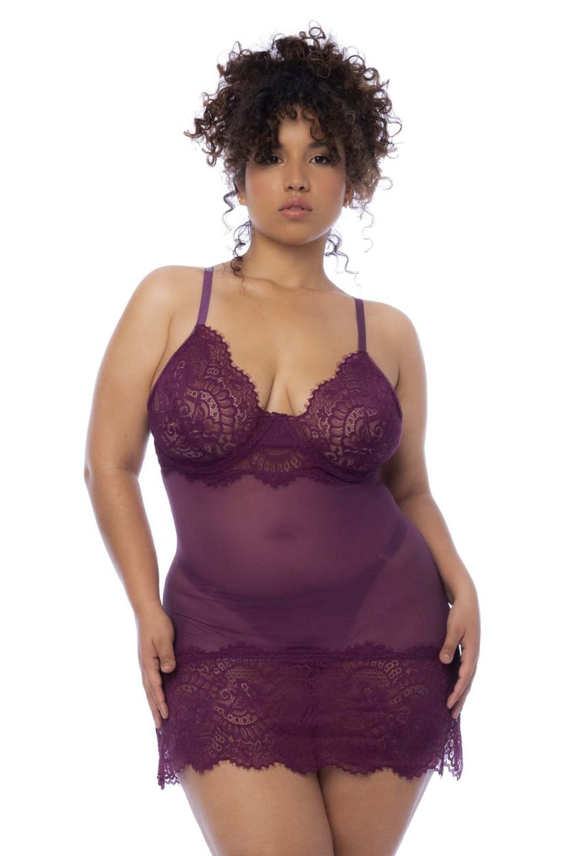 MAPALE 7554X Babydoll Color Wine