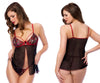 Mapale 7560 babydoll color negro-rojo