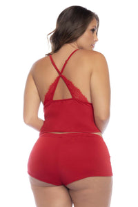 Mapale 7593x Pyjama en deux pièces Couleur rouge