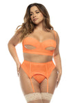 Mapale 8828x Sasha Ensemble de trois pièces plus couleur Hot Orange