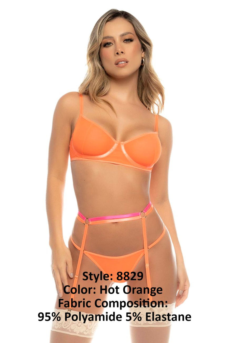 Mapale 8829 aurelia set de tres piezas color naranja caliente