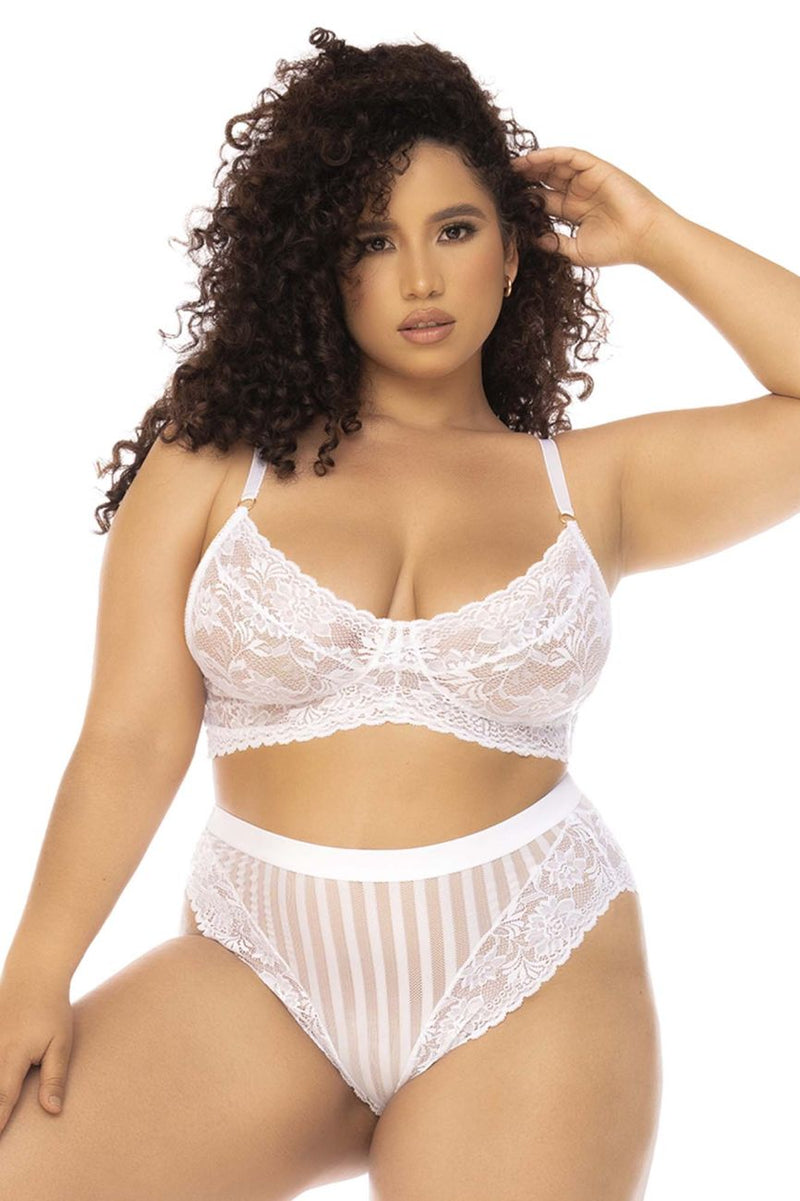 Mapale 8842X Emberly Two Piece Set Plus Color White