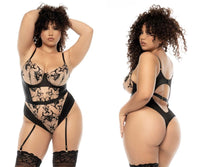 مابالي 8846X Nellie Bodysuit Plus اللون أسود عاري