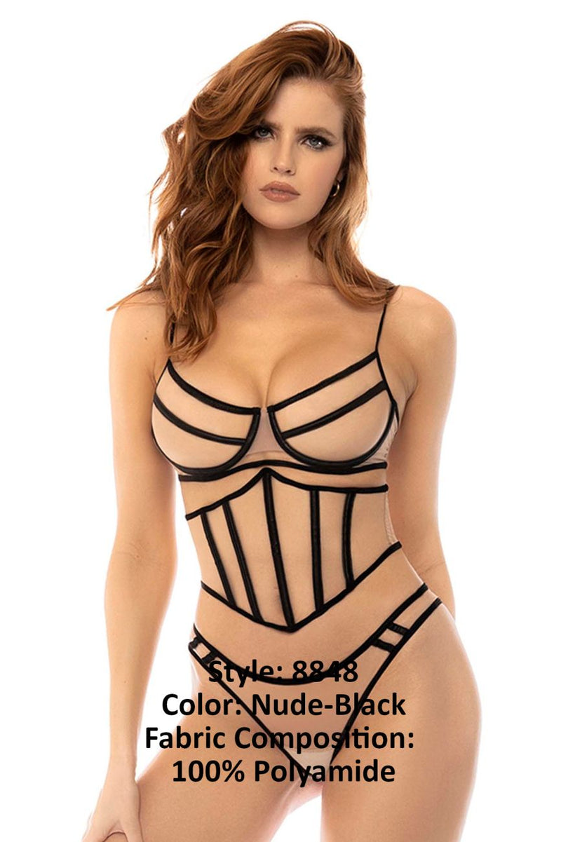 MAPALE 8848 SOLAINE TROIS PIEUR COULEUR COULEUR NUDE-BLAC