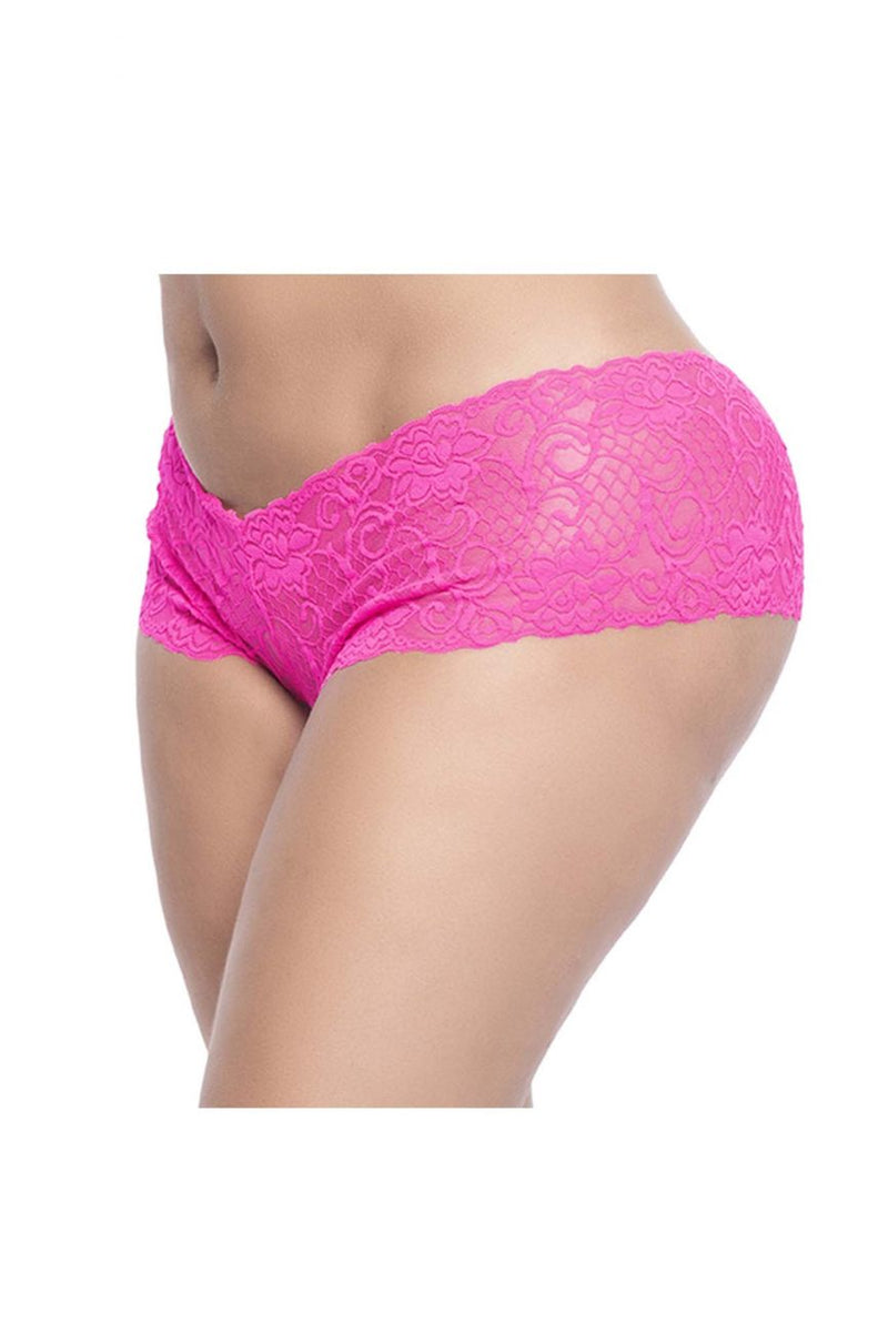 Mapale 90X Lace Boyshort Color Hot Pink