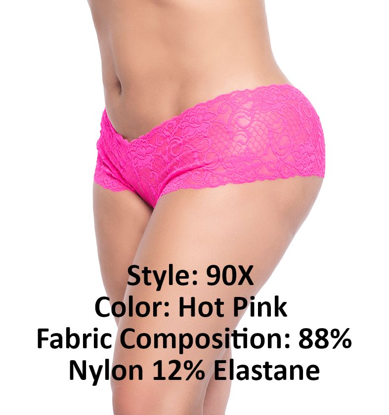 Mapale 90x Lace Boyshort Couleur rose vif