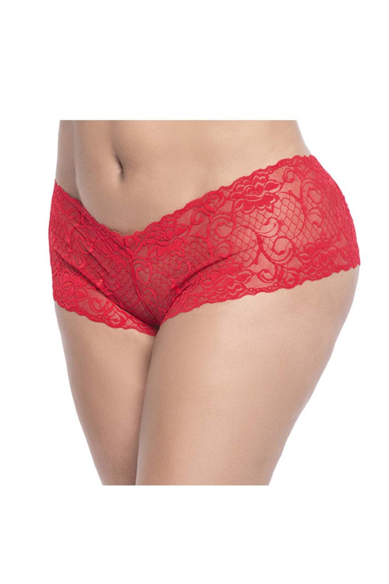 MAPALE 90X LACE Boyshort Color rojo