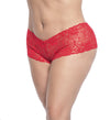 MAPALE 90X Couleur de boyshort en dentelle rouge