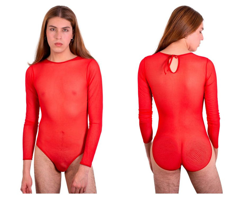 बहुवचन pl001 bodysuit रंग लाल