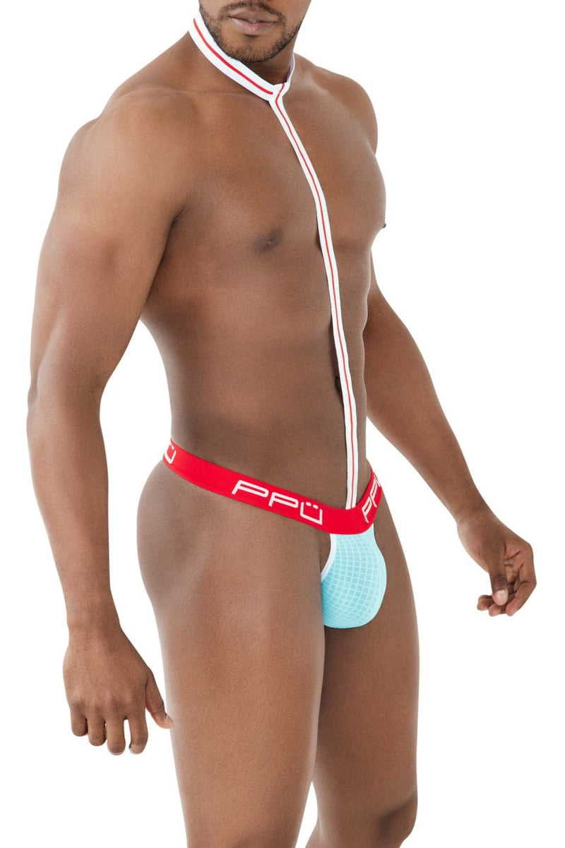 PPU 2302 Harness Thongs Color Aqua