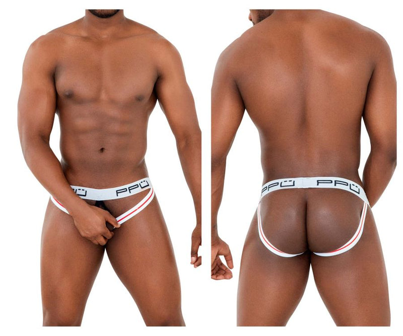 PPU 2304 BALL LEFTER JOCKSTRAP COLOR WHITE