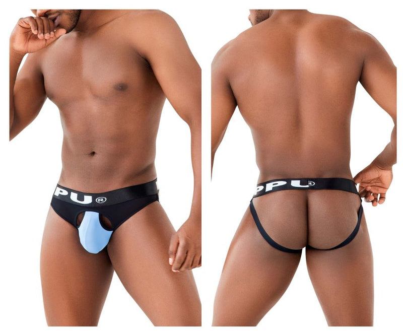 PPU 2307 Ball LIGTER Jockstrap Color azul