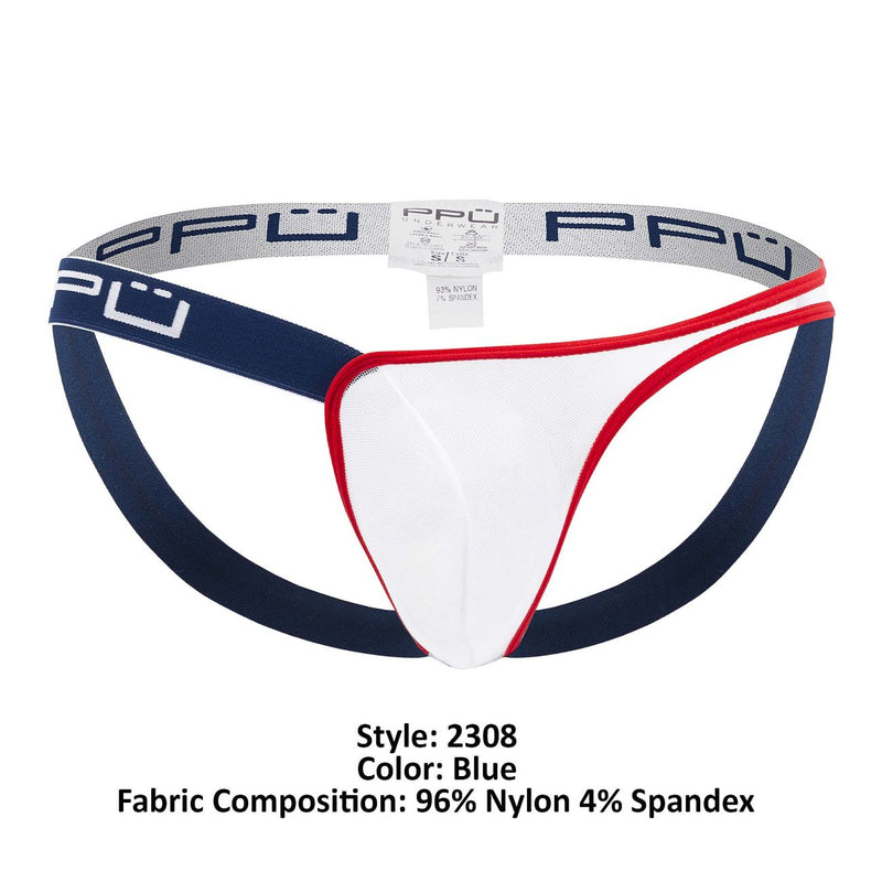 PPU 2308 un côté de jockstrap en mailles