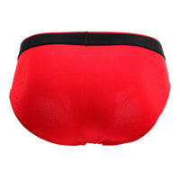 PAPI 980403-950 3PK Coton Stretch Brief Couleur rouge-gris-noir