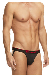 Papi 980911-950 3PK Coton Stretch Jockstrap Couleur rouge-gris-noir