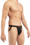 PAPI UMPA006 2PK JOCKSTRAP COULEUR BLACK-ORANGE