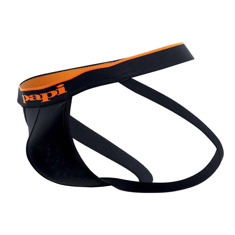 PAPI UMPA006 2PK JOCKSTRAP COULEUR BLACK-ORANGE