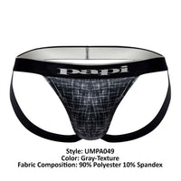 PAPI UMPA049 2PK Microflex Jockstrap Color Gris-Texure