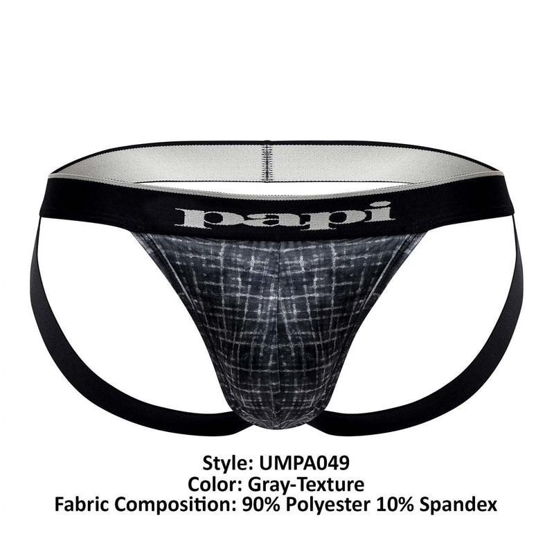 PAPI UMPA049 2PK Microflex Jockstrap颜色灰色纹理