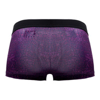 Papi UMPA050 Fashion Microflex Brazilian Trunks Color Purple Pixel Print