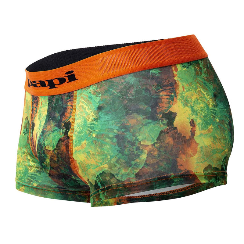 Papi UMPA050 Fashion Microflex Brazilian Trunks Color Sunrise Multi Print