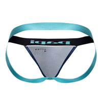 Papi UMPA051 Fashion Microflex Brazilian Jockstrap Color Blue Pixel Print