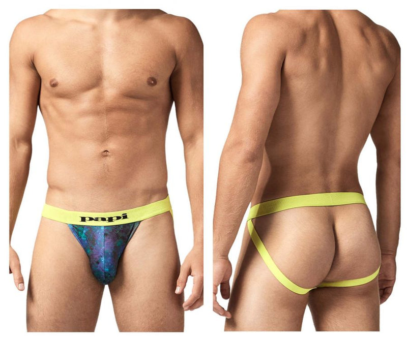 PAPI UMPA051 Fashion Microflex Brasil Jockstrap Color Ocean Multi Print