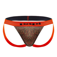 Papi UMPA051 Fashion Microflex Brazilian Jockstrap Color Orange Pixel Impression