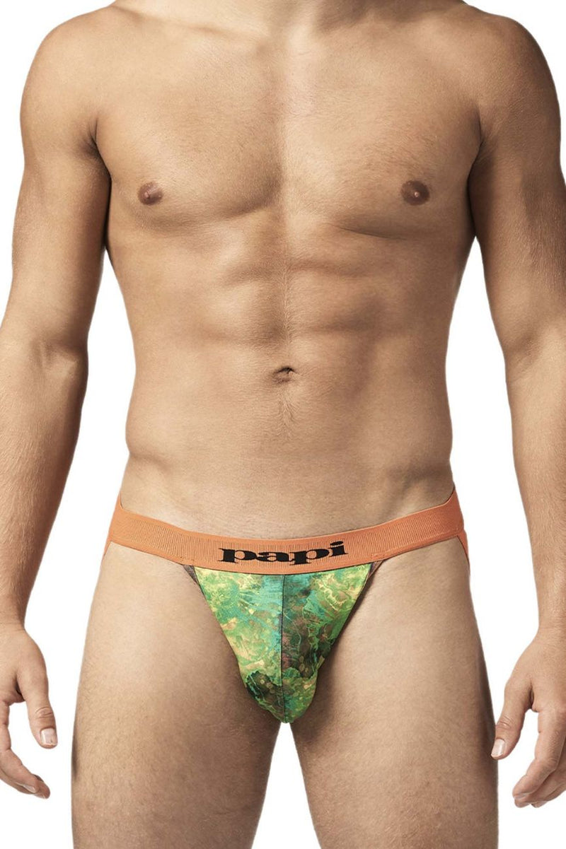 PAPI UMPA051 Fashion Microflex Brasil Jockstrap Color Sunrise Multi Print