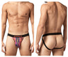 Papi UMPA051 Fashion Microflex Brazilian Jockstrap Color Sunset Multi Print