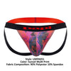 Papi UMPA051 Fashion Microflex Brazilian Jockstrap Color Sunset Multi Print