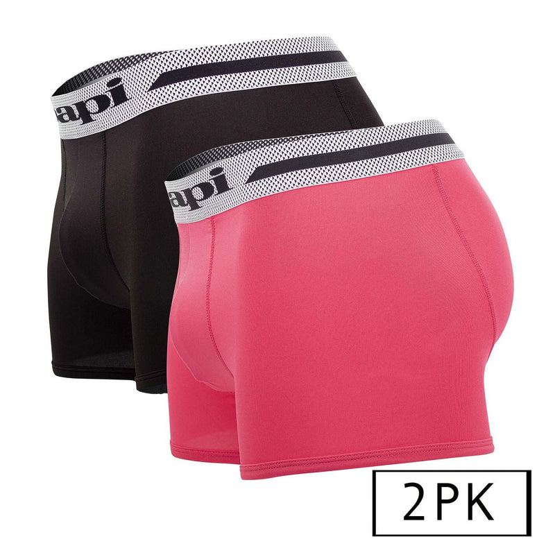 Papi UMPA080 2PK Microflex Brazilian Trunks Color Pink-Black