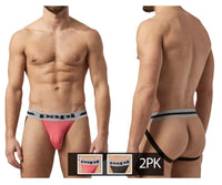 Papi UMPA081 2PK Microflex Jockstrap Color Pink-Black