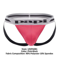 PAPI UMPA081 2PK Microflex Jockstrap Color Pink-Black