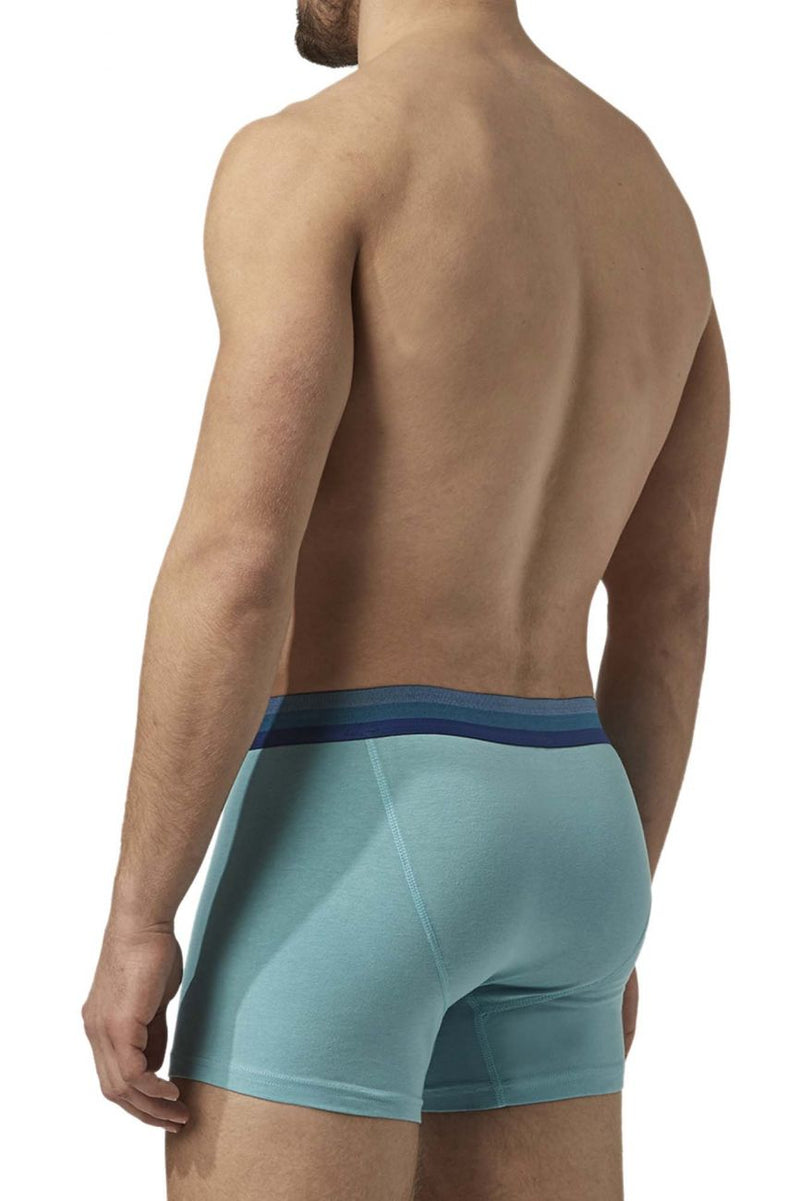 PAPI UMPA088 2PK Microflex Brésilien boxer Briefs Couleurs turquoise-noir