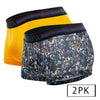 PAPI UMPA107 2PK Microflex Performance Trunks Color Black-Yellow