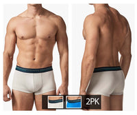 بابي UMPA107 2PK Microflex Performance Trunks اللون رمادي-أزرق