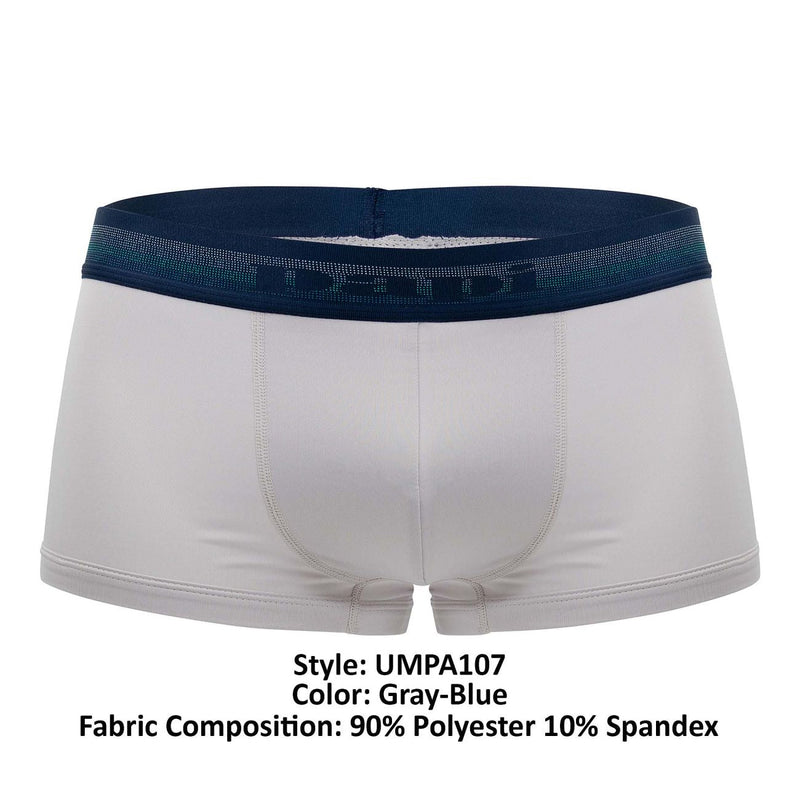 بابي UMPA107 2PK Microflex Performance Trunks اللون رمادي-أزرق