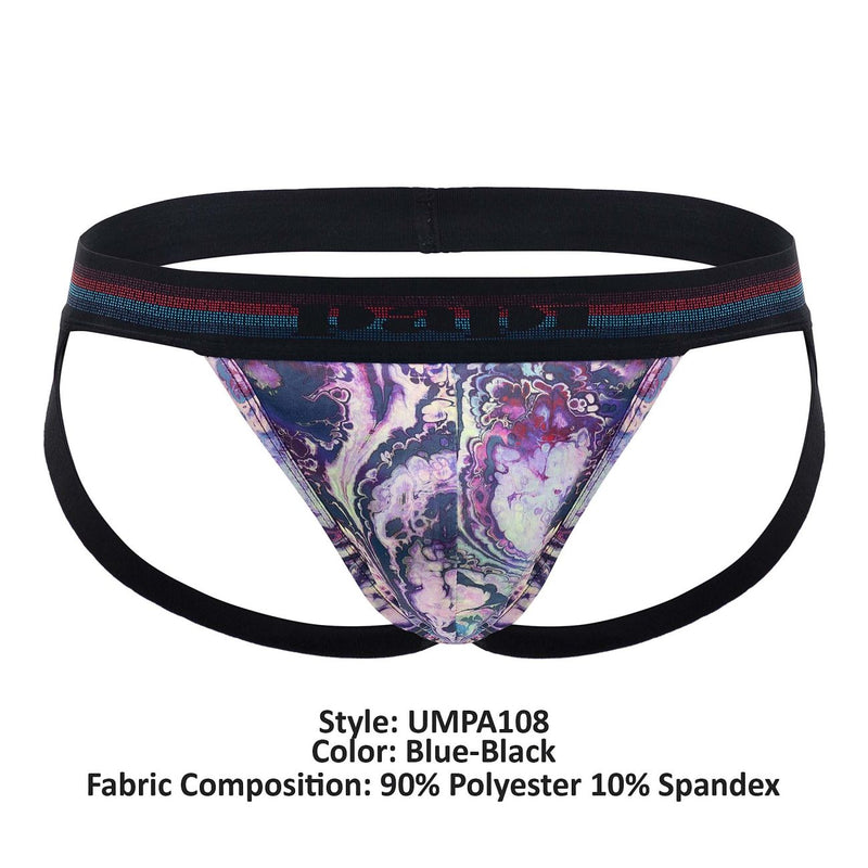 PAPI UMPA108 2PK Microflex性能Jockstrap Color Blue-Bluke