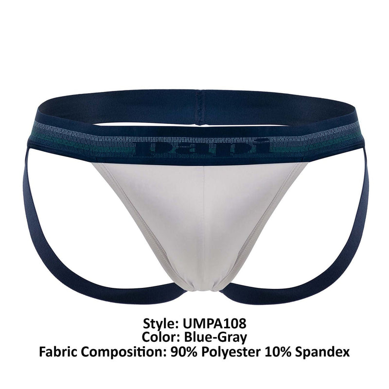 PAPI UMPA108 2PK PERFORMANCE MICROFLEX JOCKSTRAP COULEUR-GRAY-GRAY