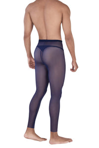 Pikante Pik 0336 Manodidad Long Johns Thongs Color Blue oscuro