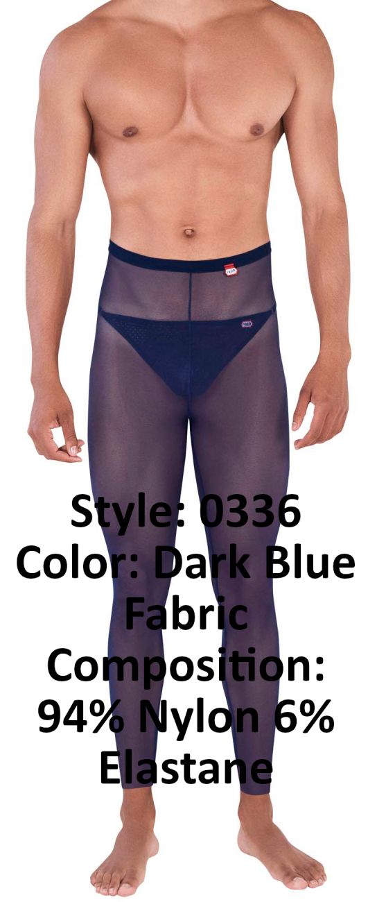 Pikante Pik 0336 Manhood Long Johns Thongs Color Blue foncé