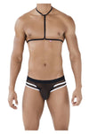 Pikante Pik 0495 Arneses calientes Briefs Color Negro