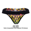 Pikante PIK 0829 Rainbow Thongs Color Black