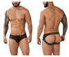 Pikante pik 0982 praia Jockstrap रंग काला