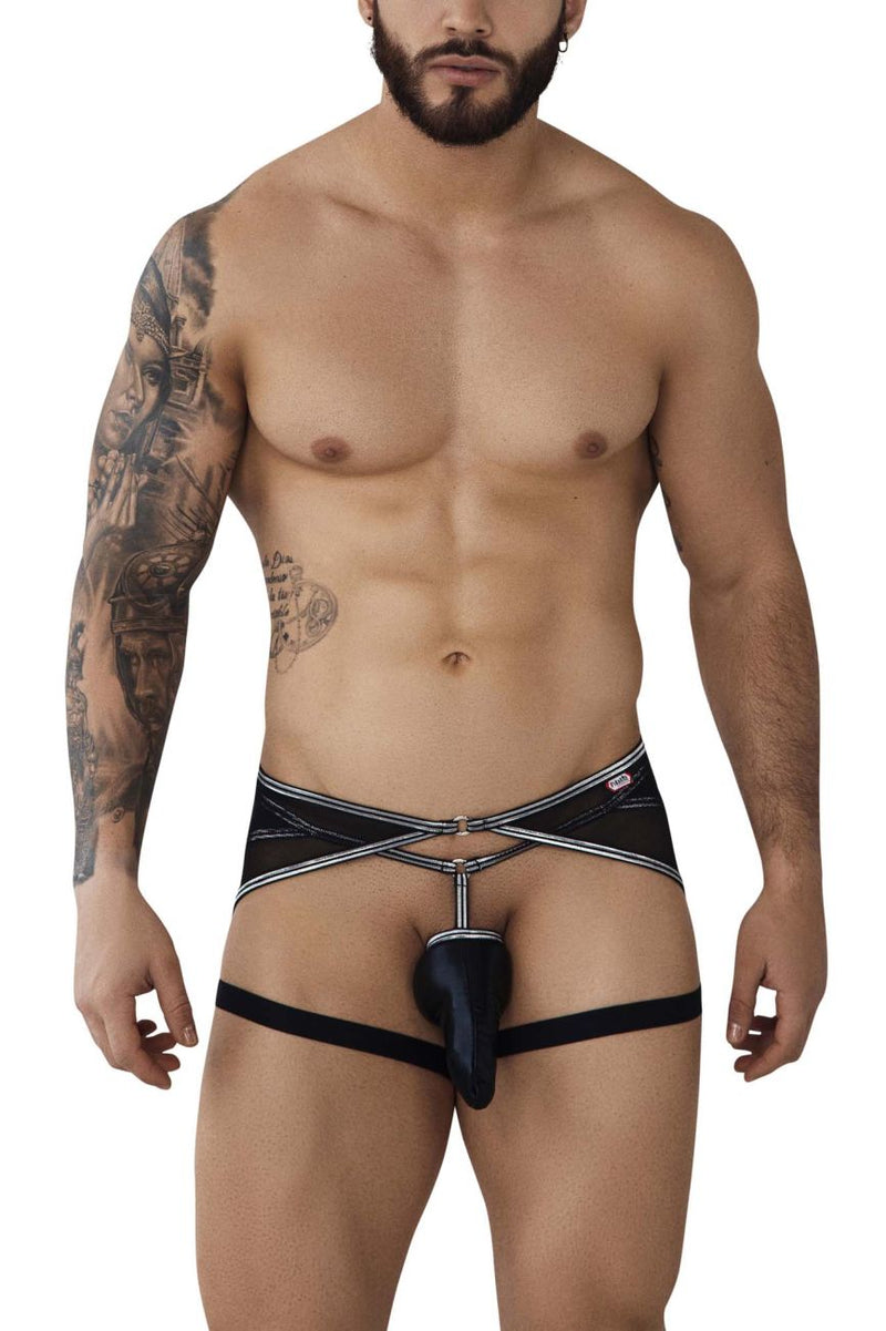 Pikante Pik 0987 Abuya Garter Jockstrap Color Negro