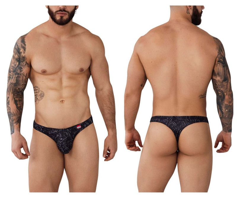 Pikante pik 1009 potenza thongs couleur noir